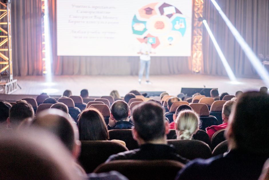 Audience in an auditorium